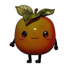 illustration, vector, cartoon, fruit, set, food, icon, cute, funny, design, character, strawberry, graphic, face, cherry, fresh, banana, isolated, background, collection, sticker, apple, lemon, fun, o