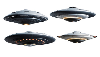 Mysterious ufo encounter open field digital art night sky aerial view extraterrestrial concept