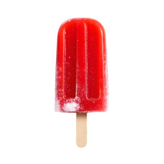 A popsicle ice cream and pop ice cream snack food on white transparent background.