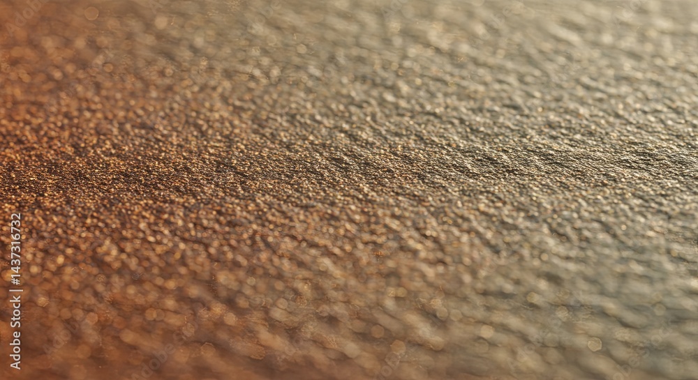 Poster the image is of a sandy surface with a lot of small grains of sand
