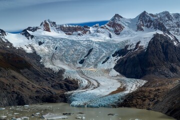 beautiful amazing glacier landscape in los glaciares national patk patagonia