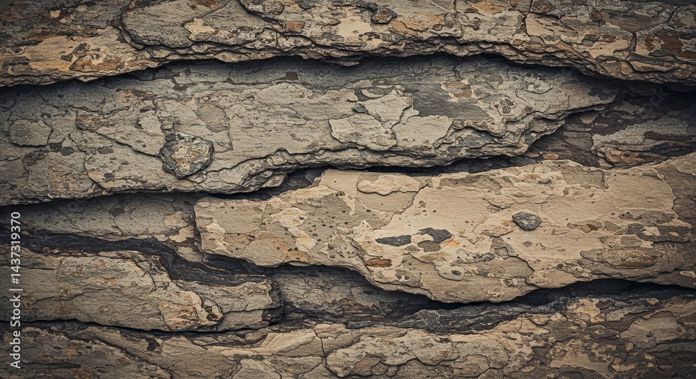 Poster the image is of a rock wall with a rough texture