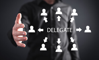 Concept of Delegate. Business. Organization and management