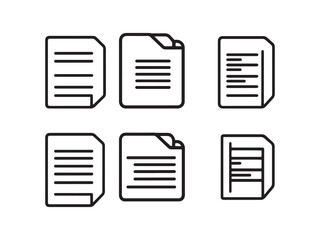 Document Divider line art icon perfect for clean layouts