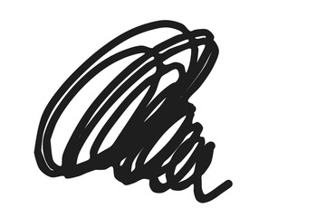 手書きのぐちゃぐちゃ困惑マーク