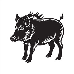 pig icon logo in vector art