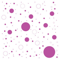 Random dots, circles. Dotted, speckles pattern. Pointillist, pointillism background. Stipple, stippling texture. Vector isolated on white background. EPS 10 . 
