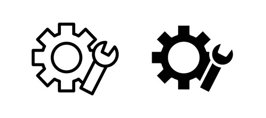 Project Development icon in black color for website or app.