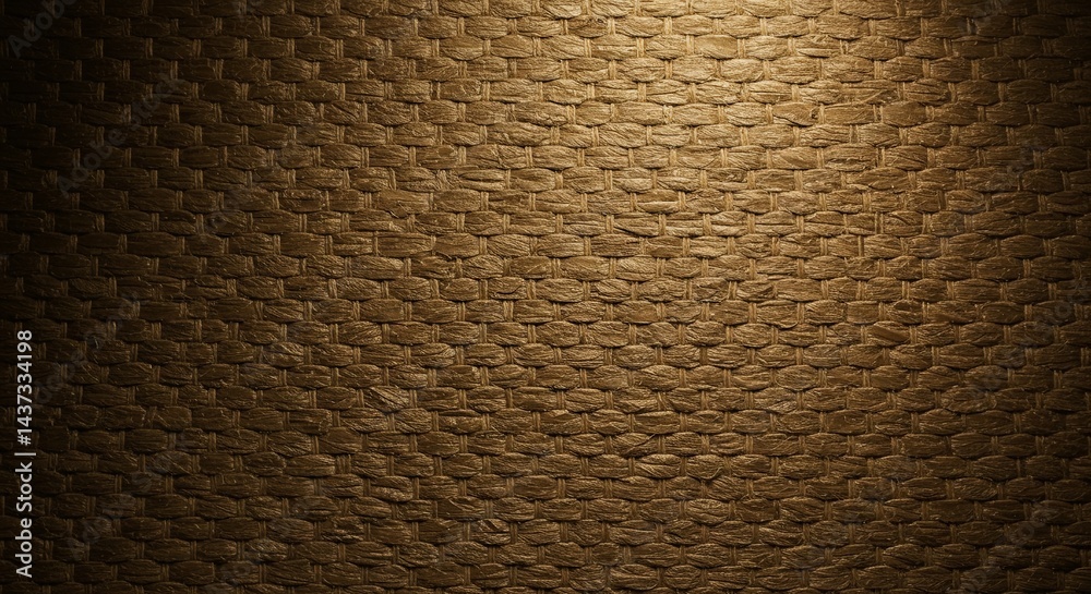 Poster a close up of a brown fabric with a pattern