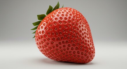 Ripe Strawberry Freshness Detailed Close-up