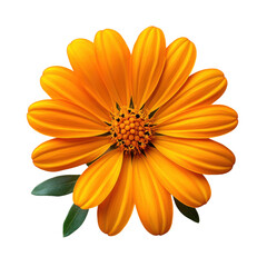 Blooming yellow flower close-up nature photography bright environment