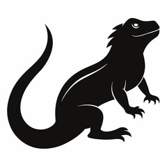 Reptile Domestic Animal Silhouette Vector