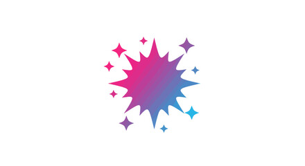 Fototapeta premium Colorful burst with sparkles illustration for festive design and celebratory themes perfect for web and print projects adding vibrant energy