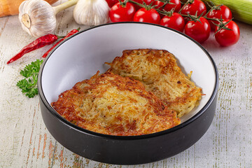 Golden fried potato pancake - Draniki
