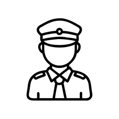 Army Officer Avatar Character Icon Design