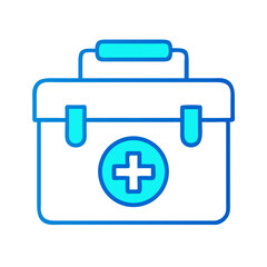 Obraz premium First Aid Medical Box Emergency Icon Design
