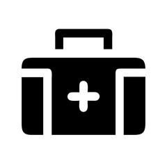 First Aid Medical Box Emergency Icon Design