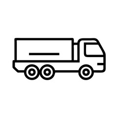 Military Cargo Truck Transport Icon Design
