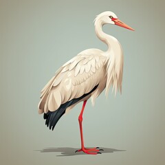 white stork ciconia
