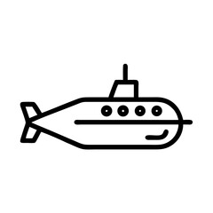 Obraz premium Submarine Underwater Vehicle Transport Icon Design