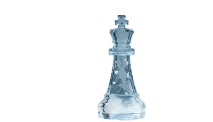 Transparent Glass Chess King – A Symbol of Strategy, Leadership, and Elegance in Classic Board Games