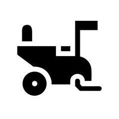 Tractor Plow Attachment Equipment Icon Design