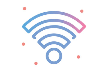 Gradient Wi-Fi Signal Vector for Tech Connectivity Designs 