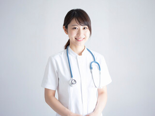 若い女性の看護師　AI生成画像  