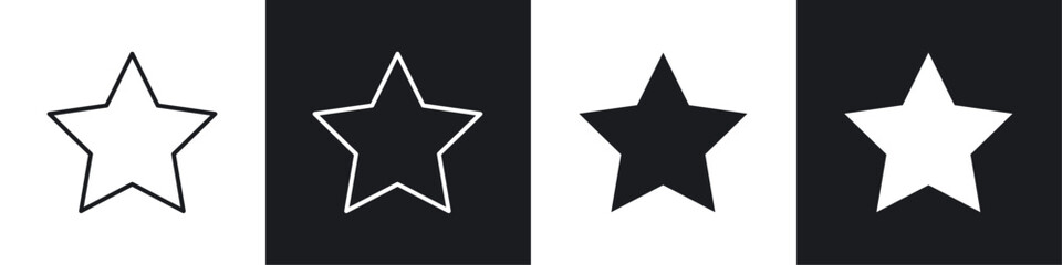 Obraz premium Star icon sign and symbol vector design