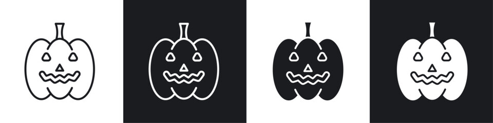 Pumpkin icon sign and symbol vector design