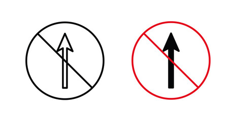 No entry sign and symbol vector design