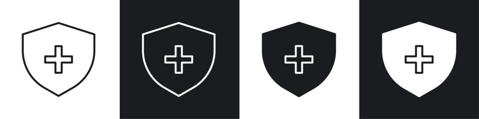 Immune guard icon sign and symbol vector design