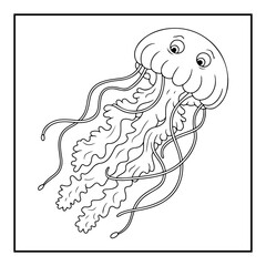Obraz premium Ocean Animal Coloring Pages for Kids and Adults