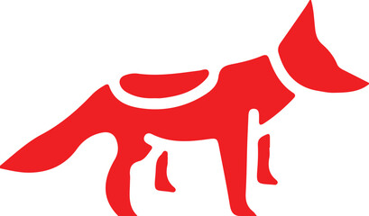 Fox simple icon. Vector ICON all icon Viktor