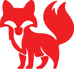 Fox simple icon. Vector ICON all icon Viktor