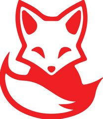 Fox simple icon. Vector ICON all icon Viktor