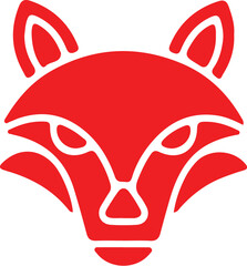 Fox simple icon. Vector ICON all icon Viktor