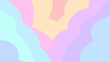 Minimal pastel abstract background with curved shapes.