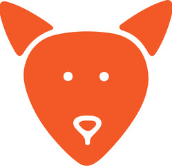 Fox simple icon. Vector ICON all icon Viktor