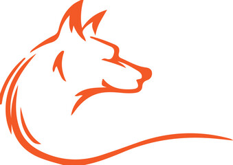 Fox simple icon. Vector ICON all icon Viktor