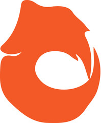 Fox simple icon. Vector ICON all icon Viktor	
