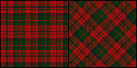 Obraz premium Plaid seamless pattern vector. Background graphic tartan fashion design use for print, texture, cloth, fabric, flannel.