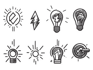 Energy Output line art icon minimal elegant concept