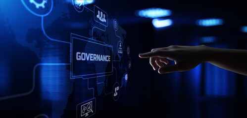Corporate Governance System with Financial Security and Business Strategy Visualization.