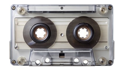 Clear Audio Cassette Tape