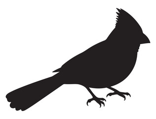 CARDINAL BIRD SILHOUETTE
