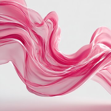 Pinkfarbener Seidenschal auf weissen Hintergrund, geeignet zur Fotobearbeitung Hochzeiten Feiern