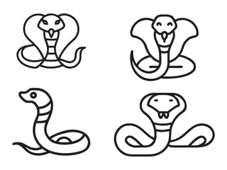 Makara Silhouettes icon set vector illustration