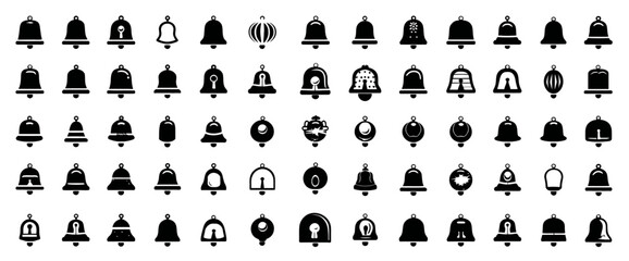 Icon sheet, simple shapes, Bell icons