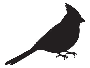 CARDINAL BIRD SILHOUETTE